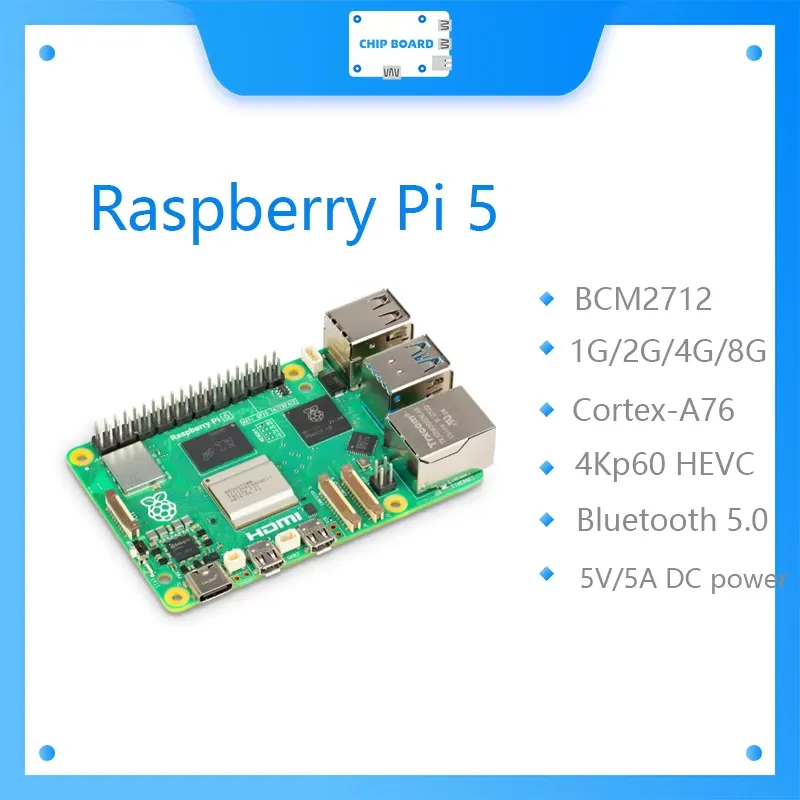 Raspberry Pi 5 8Gb Board - لوحة راسبيري باي 5 الرسمية مع