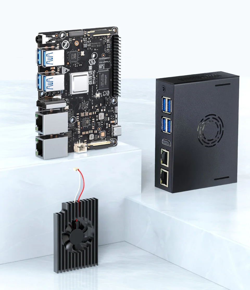 VisionFive2 8GB WiFi AI Kit كم - مراجعة Raspberry Pi 5 8Gb Board وسعره