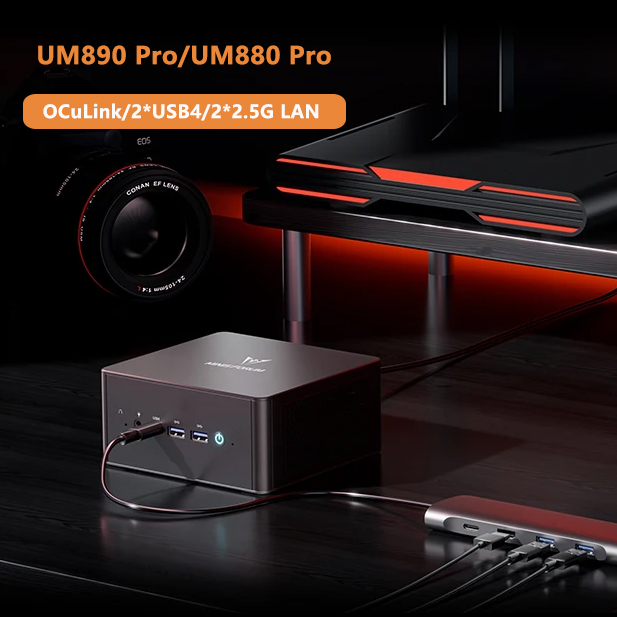 كمبيوتر ألعاب صغير MINISFORUM  - مراجعة Oculink Egpu Mini Pc وسعره